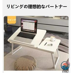 ベッドテーブル パソコンテーブル 折りたたみパ...の詳細画像4