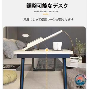 ベッドテーブル パソコンテーブル 折りたたみパ...の詳細画像5
