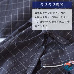 バスローブ メンズ レディース 寝巻き 浴衣 ...の詳細画像5