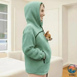 パーカー 猫抱っこ用服 レディース 猫 犬 小...の詳細画像1