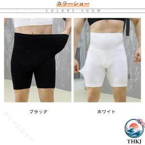 加圧スパッツ メンズ 夏用 5 分丈 大きいサ...の詳細画像1