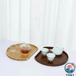 半月盆 お盆 トレー 木製 和 和食器 和風 ...の詳細画像3