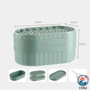 製氷皿 製氷機 シリコン アイストレー 家庭用 容器 製氷器 製氷機 氷が作れる 蓋付き 2 段 居酒屋 家庭用 四角氷 取り出しやすい 柔らかい 小分け 冷凍保存