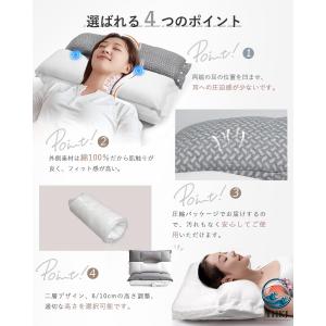 枕 首が痛くならない 人気 まくら 安眠枕 二...の詳細画像5