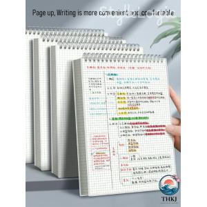 グリッドノートブック A5 B5 A4 スパイラルバインド ハード PP カバー ミニマリストグリッドパターン 文房具 学校再開 ハロウィーン クリスマスパーティ