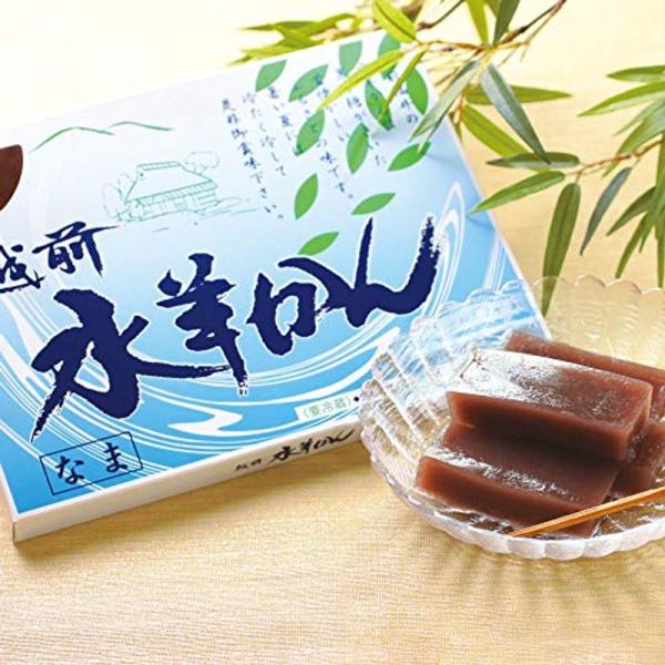 福井名産黒砂糖のあっさりした甘さの「水ようかん」福井 名物 14切（450ｇ）年賀 遅れてごめん（お...