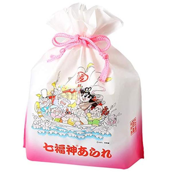 AF-1 福袋七福神あられ(巾着入） 年賀 遅れてごめん（お急ぎの方は要お問合せ） 御歳暮