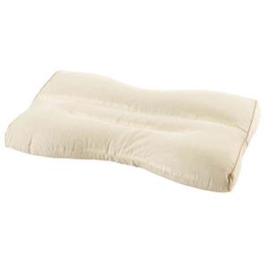 消臭 抗菌 高さ調節ができる ファスナー付 そば 枕 ベージュ 1-4501-6382-2400