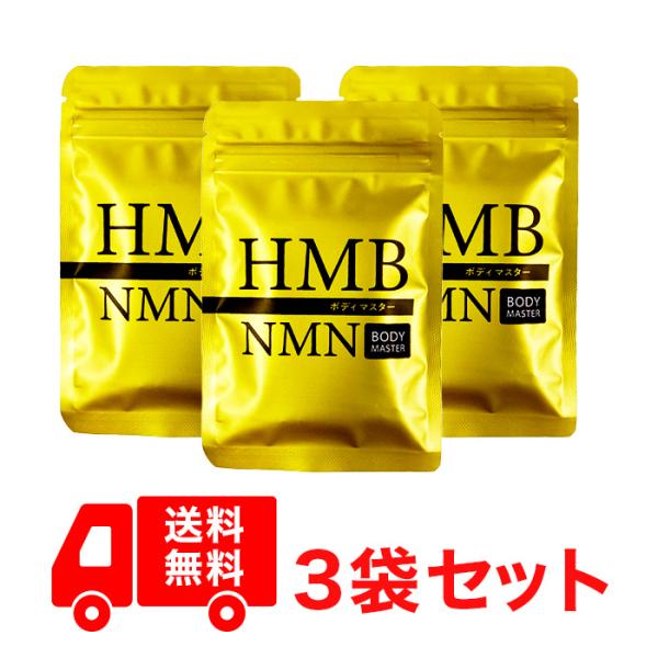 正規品 3袋セット ボディマスター BODYMASTER HMB NMN 国内生産 送料無料 サプリ...