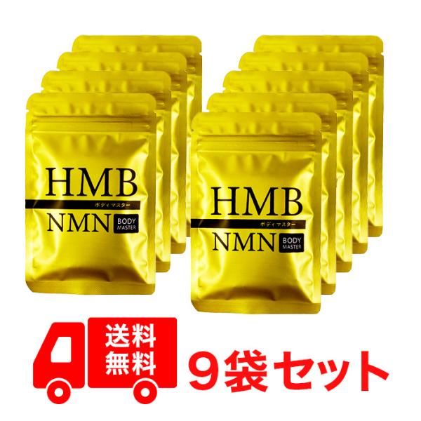 正規品 9袋セット ボディマスター BODYMASTER HMB NMN 国内生産 送料無料 サプリ...