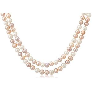 Pure Pearl 淡水パール サークルロングネックレス マルチ PP5110N-MU