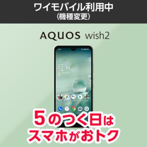 【ワイモバイル公式】AQUOS wish2 本体（機種変更）