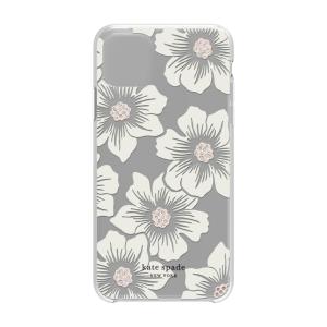 Kate Spade iPhone11ProMax Protective Hardshell HOLLYHOCK cream / blush / crystal gems / clear｜ymobileselection