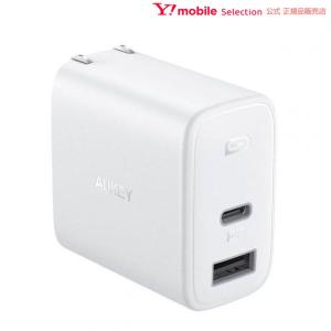 AUKEY オーキー 急速充電器 Swift Duo 32W スマホ iPhone対応 USB PD対応 タイプC 1ポート タイプA 1ポート ホワイト 白 2口