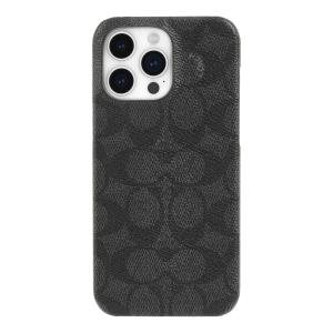 COACH コーチ iPhone 15 Pro Max Coach Slim Wrap Case - Signature C Charcoal｜ymobileselection