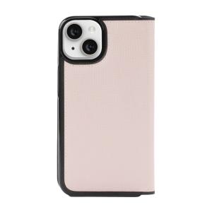 kate spade ケイトスペード iPhone 15 KSNY Folio Case - Pale Vellum/Black｜ymobileselection