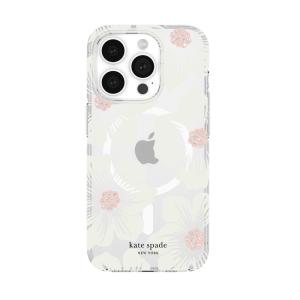 kate spade ケイトスペード iPhone 15 Pro KSNY Protective Hardshell MagSafe対応- Hollyhock Cream｜ymobileselection