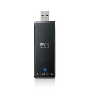 エレコム ELECOM WDC-X1201DU3-B 無線LAN子機/11ax/Wi-Fi6/USB3.0/ブラック｜ymobileselection