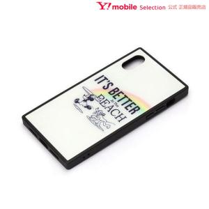 PGA iPhone XS/X用 ガラスハイブリッドケース ミッキーマウス/ホワイト｜ymobileselection