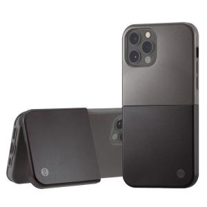 Campino カンピーノ iPhone12Pro iPhone12 OLE stand II アイフォン ケース カバー スマホケース ブラック 黒 シルバー 銀 ネコポス便配送 スタンド