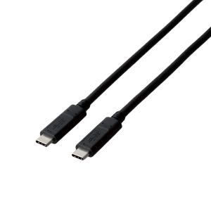 エレコム ELECOM スマホ用USBケーブル/USB3.1(Gen1)(C-C)/認証品/1.0m/ブラック｜ymobileselection