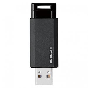エレコム ELECOM USBメモリ/USB3.1 Gen1/ノック式/オートリターン機能/16GB/ブラック｜ymobileselection