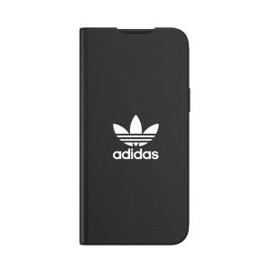 【アウトレット】adidas アディダス iPhone 13 Pro Max OR Booklet Case BASIC FW21 black/white｜ymobileselection