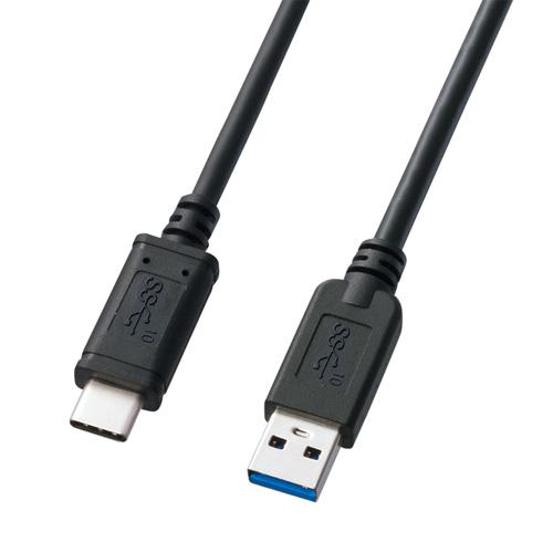 USB3.1 Gen2 Type C-Aケーブル ブラック 0.5m USB3.2/3.1 Gen2...