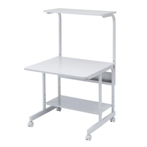 パソコンラック W750×D725×H1120〜1270mm  液晶ディスプレイ＋省スペースCPU＋...