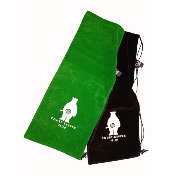 成城コートキーパー　ベロア質感のラケットスライディングバッグ　ZZ-PBF-XX