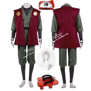 NARUTO -ナルト- 風 自来也 コスプレ衣装 ウィッグ 下駄 着物 cosplay 衣装 コス...