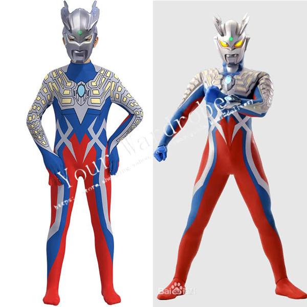 2023 ウルトラマンゼロ 風 全身タイツコスプレ衣装子供 キッズ ハロウィンコスチュームパーティー...