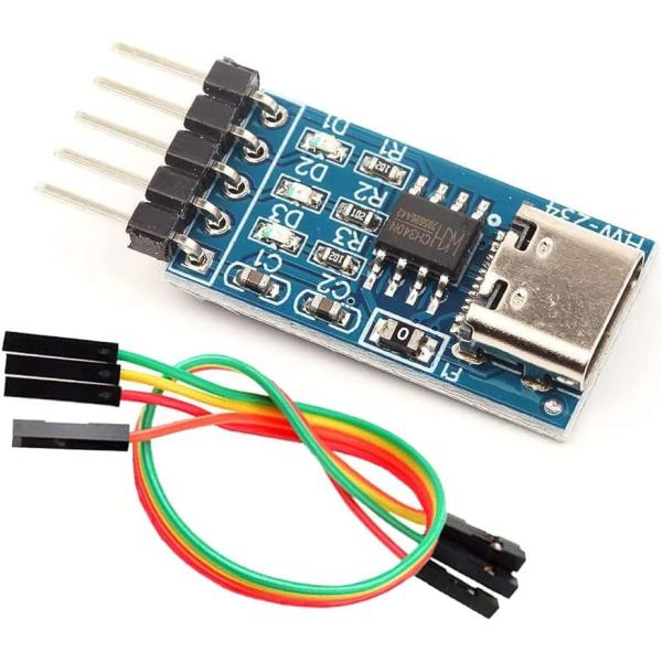 YMS PARTS USB-Type C CH340N TTLシリアル変換アダプターモジュール デー...