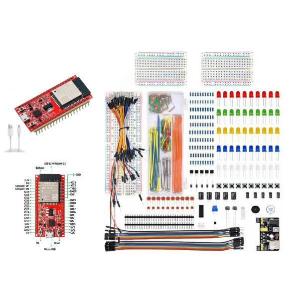 YMS PARTS  ESP32 (完成版 ピンハンダ済み)入門セット スターターキット 電子工作キ...