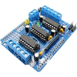 【1個入】L293D モータードライバー拡張ボード Arduino UNO互換 モーター制御用シールド基板 DC／ステッピングモーター対応