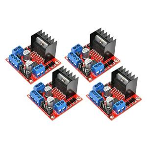 YMS PARTS 【4個入】L298N モータドライバ コントローラボード モジュール デュアルHブリッジ スナバ回路搭載 Arduinoと互換 (4)