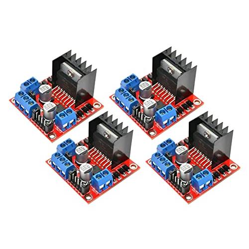 YMS PARTS 【4個入】L298N モータドライバ コントローラボード モジュール デュアルH...