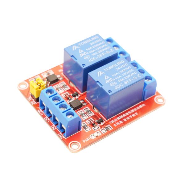 YMS PARTS【4個入】24V リレーモジュール 2チャンネル デュアル出力 Arduino・R...