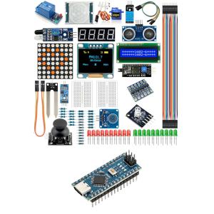 YMS PARTS Arduino用 スターターキット NANO互換ボード 電子工作 入門セット プログラミング 初心者向 実験キット 基本パーツ一式