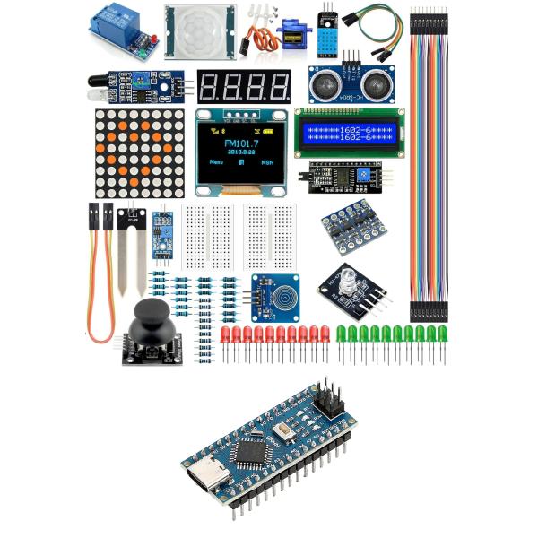 YMS PARTS Arduino用 スターターキット NANO互換ボード 電子工作 入門セット プ...