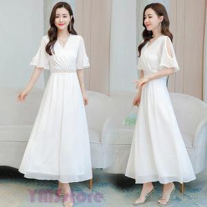 白 ワンピースの商品一覧 通販 Yahoo ショッピング