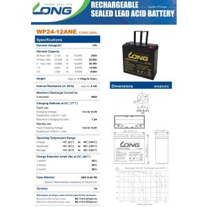 12V 24Ah シールドバッテリー WP24...の詳細画像3