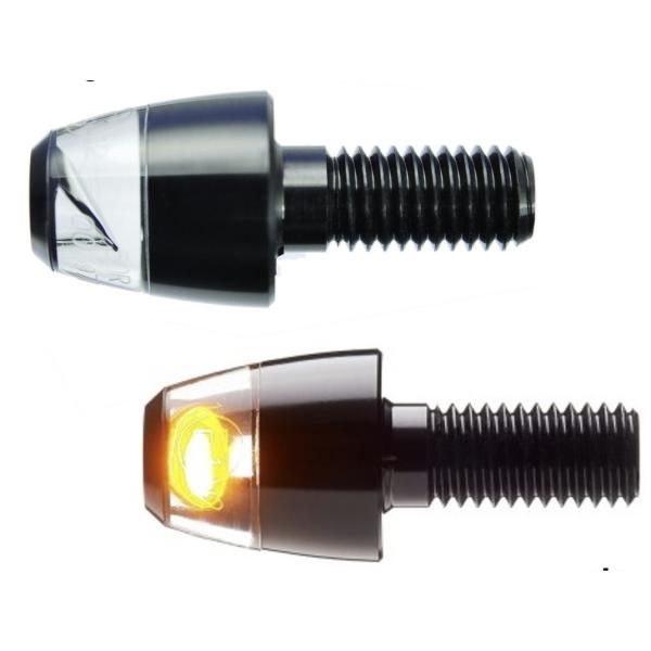 12V 3W 極小 直径18mm LED ウィンカー ウインカー 1個売り 99cmワイヤー ナット...