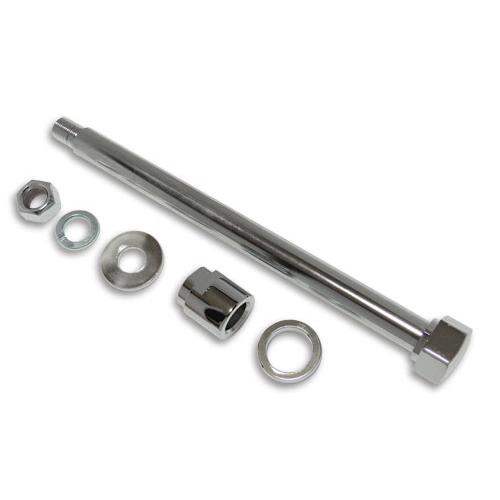 クローム リア 3/4インチ アクスル キット パウコ リジットフレーム 用 首下約27.46cm ...