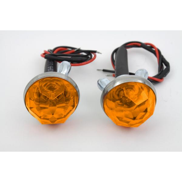 アンバー オレンジ 橙色 反射 Amber LED Reflector Set 2個セット ハーレー