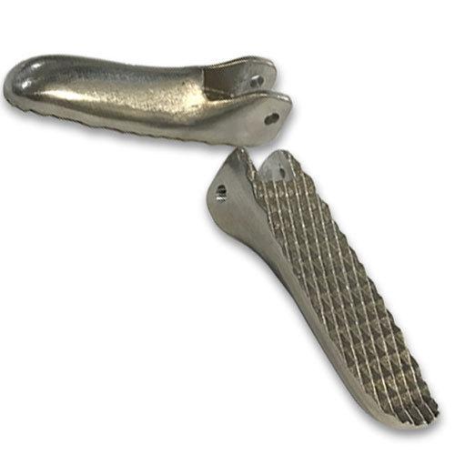 キュアスト アルミナム フットペグ セット ミッドマウント オス マウント 114mm ダイアモンド...