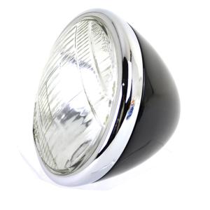 当時物 復刻 ガイド 希少 ヘッドライト スクリプト クリアレンズ 黒