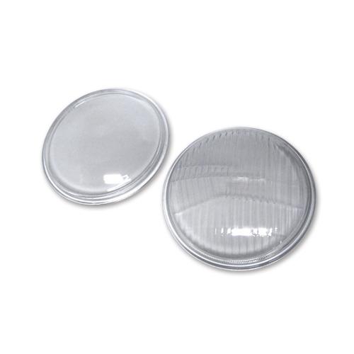 ヘッドライトレンズ 4.5インチ用 クリア 線なし 補修用 ヒビ割れ 破損 ハーレー