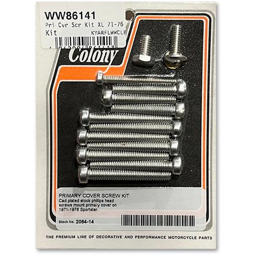 1971-1976 XL スポーツスター プライマリー エンジン カバー ボルト スクリュー キット...