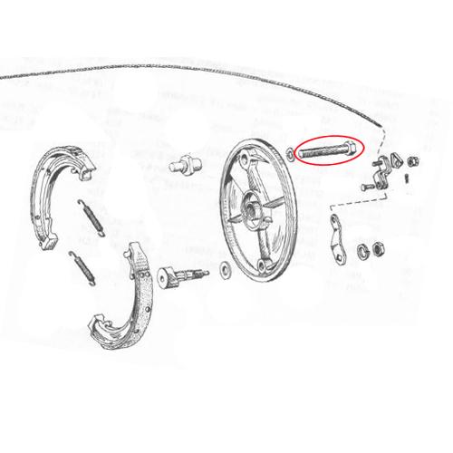1964-1972 XL XLCH K 33.4mm フォーク 用 ハンバーガー ドラムブレーキ ア...